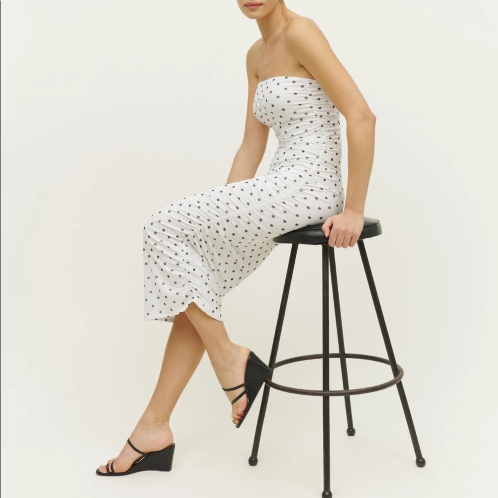 Reformation Shea Dress Polka Dot Small